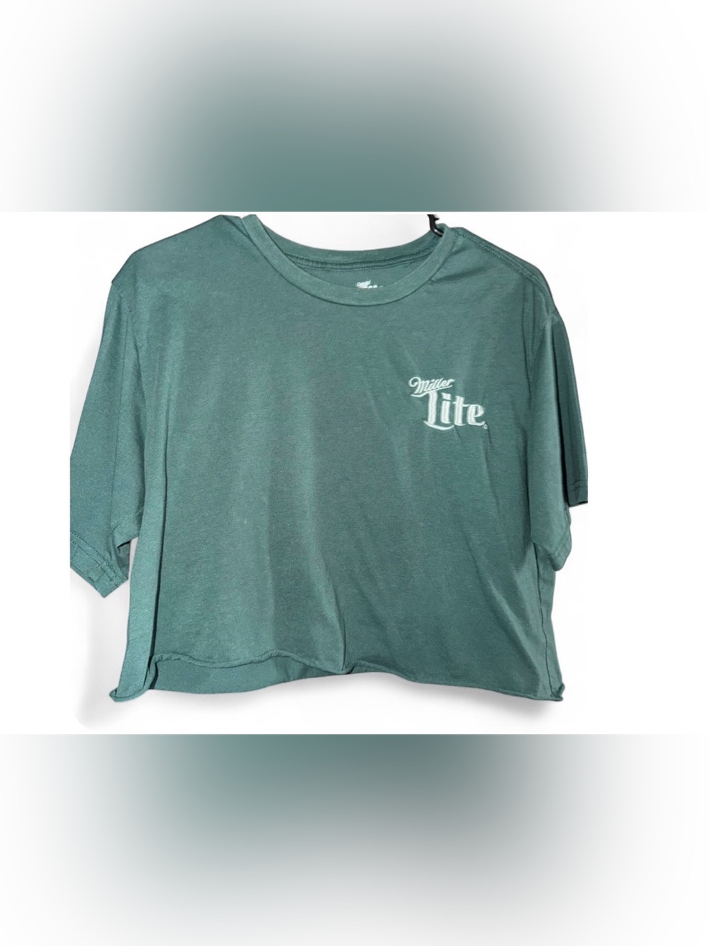 Saint Patrick’s Day• Miller Lite Green Crewneck Crop Tee